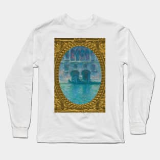 MONET - Palazzo da Mula, Venice (1908) by Claude Monet Long Sleeve T-Shirt